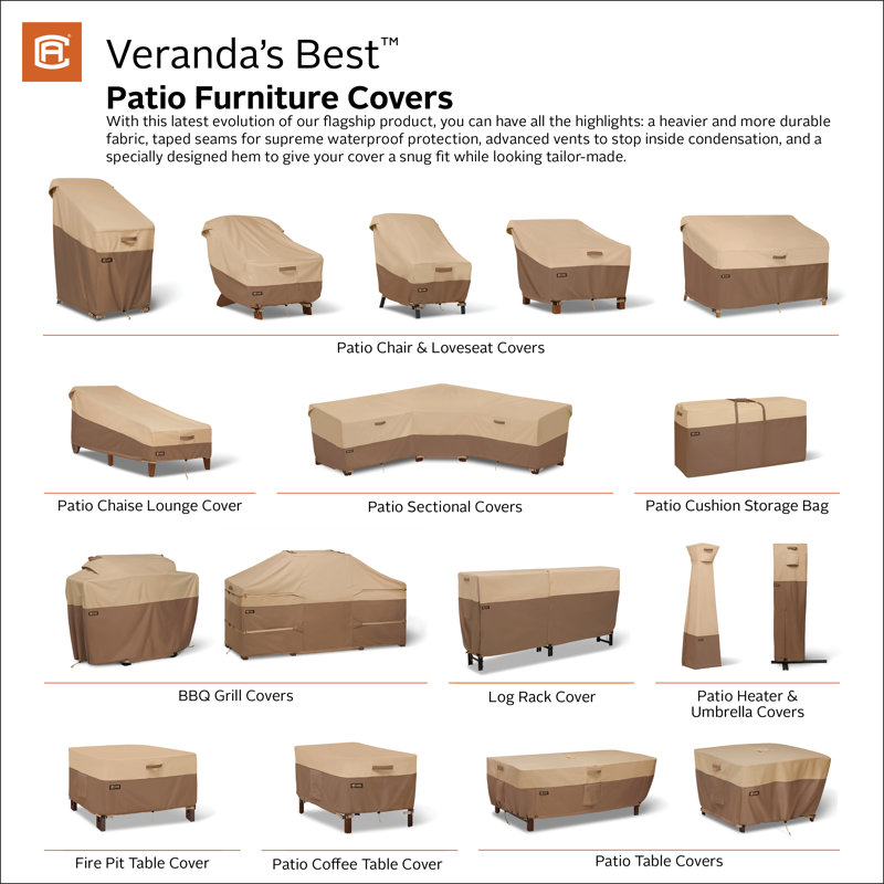 Classic Accessories Veranda Outdoor Patio Sectional Cover & Reviews